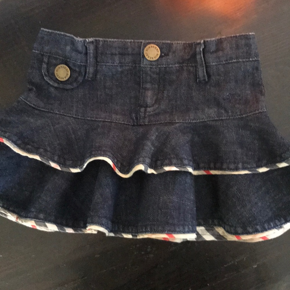 Burberry Baby Ruffle Denim Skirt, 12 months